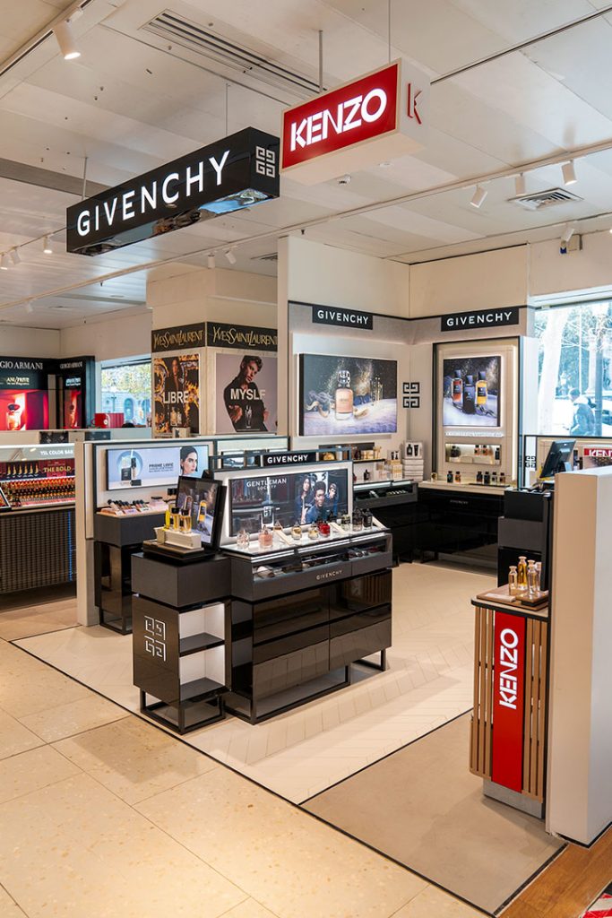 Corner Givenchy Kenzo El Corte Inglés Plaza de Cataluña