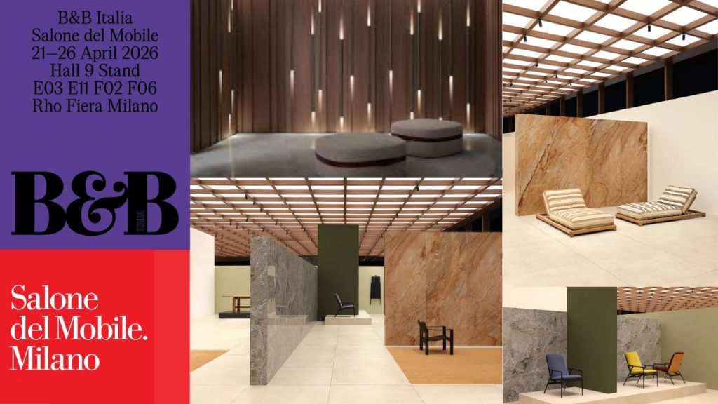 Sistemas modulares de B&B Italia para espacios comerciales flexibles en el Salone del Mobile 2026